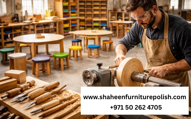 Wood Turning for Custom Woodwork in Dubai Schools